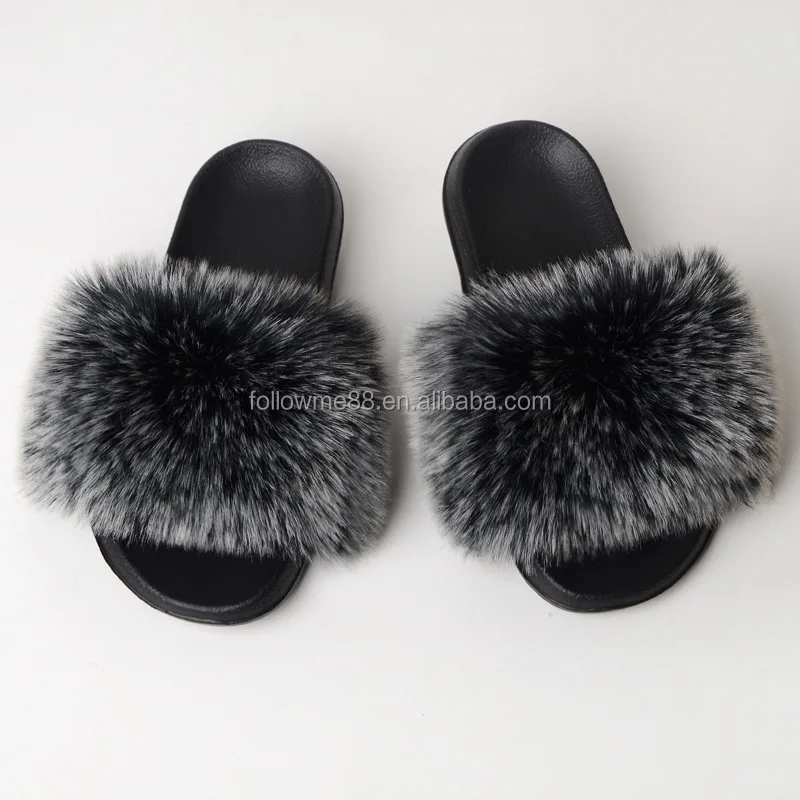 Wholesale Fluffy Raccoon Fur Slides Fashion Faux Fur Slides Casual Ladies Fluffy  Fur Slippers - Buy High Quality Soft Women Custom Fur Slippers Faux Fur  Slide Sandals Cheap Fluffy Fur Slides Wholesale,Real