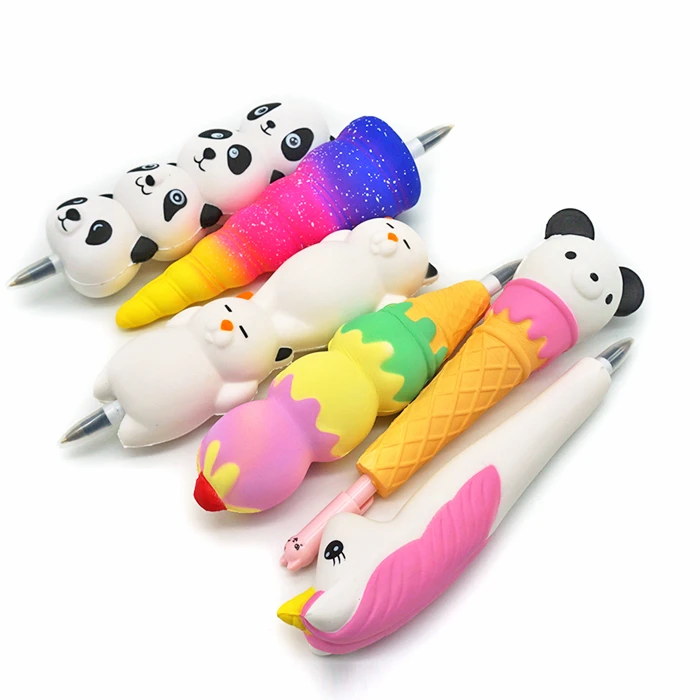 New Novelty Toy Squishy Slow Rising Kawaii Panda Animal Squishy Pen ...