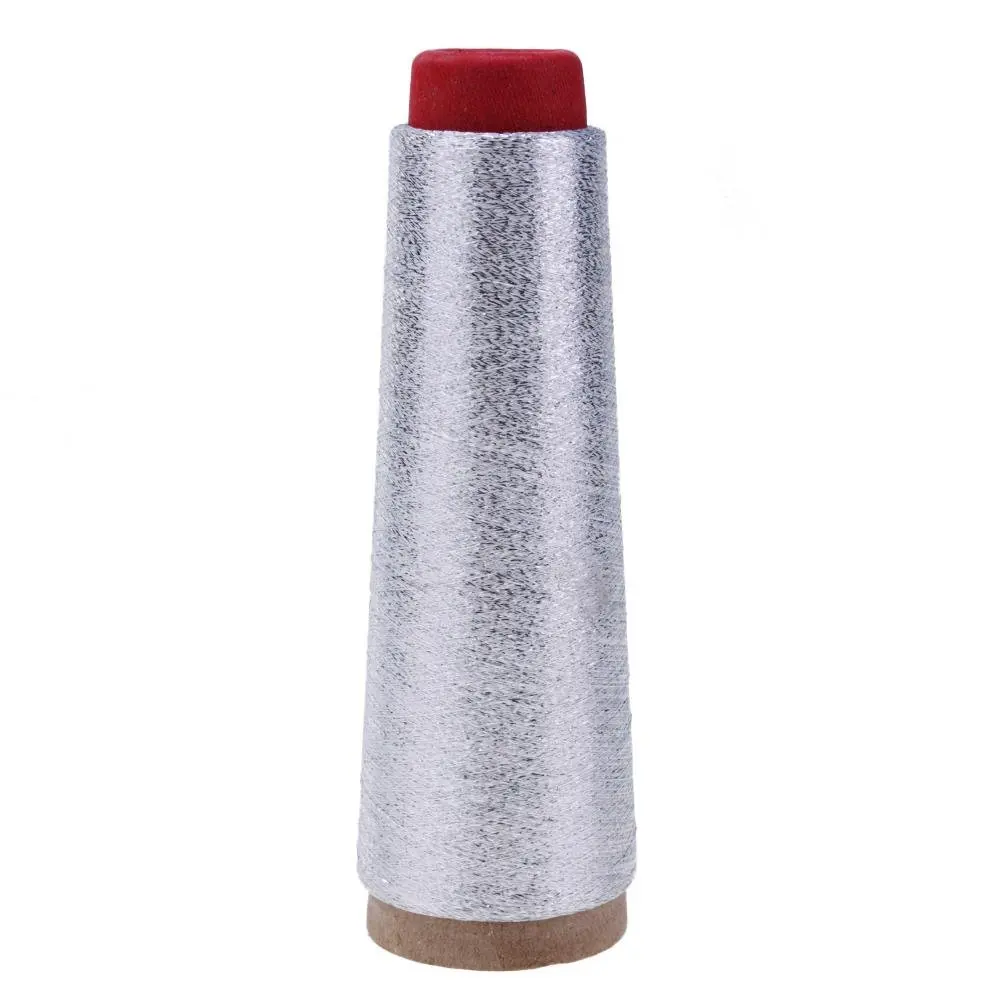 Colorful Whitelotous Glitter Thread Metallic Polyester Silk Sparkle Thread Cross Stitch Yarn Sewing Thread Woven Embroidery Textile Sweater Knitting Accessories