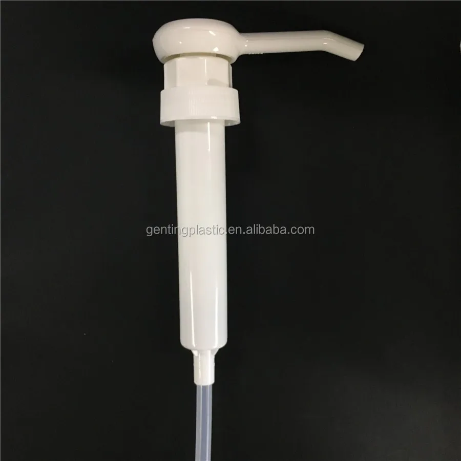 38mm White Pump/ Honey Pump/jam Pum,38mm Plastic Honey Syrup Dispenser