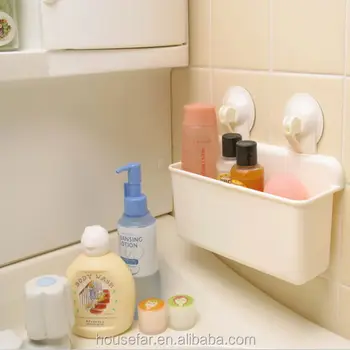 Plastic Bathroom Accessories Holder With Suction Cup Plastic Bathroom Accessories Holder
