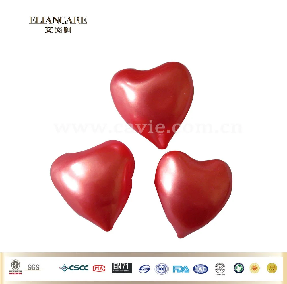 5g*6pcs Heart Shape Bath Beads With Custom Cardboard Pvc Box Buy Bath Beads,Bath Oil Bead