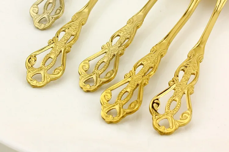 Wedding Souvenirs Guests Gold Tea Spoon Stainless Steel Gift Set