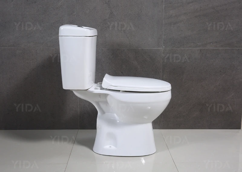Western two piece color ceramic wc toilet set