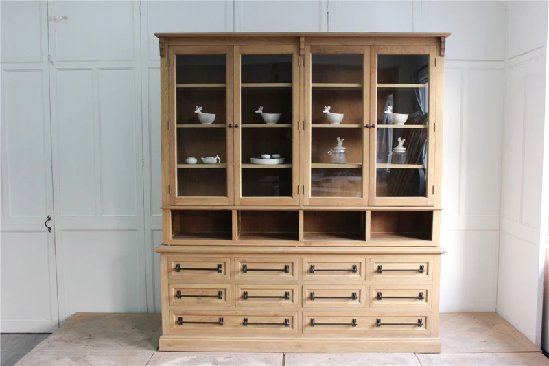 Rustic Style Display Glass Wooden For Living Room Buy Living