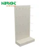 supermarket single side perforated free standing hardware tools display promotion pegboard rack with hanging hooks