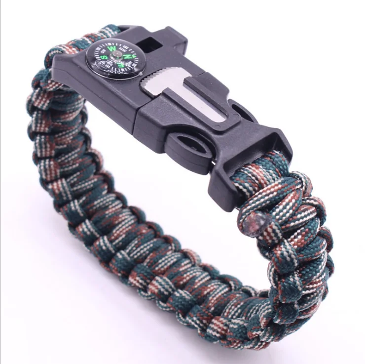 Outdoor Camping Emergency Survival Bracelet For Climbing Traveling