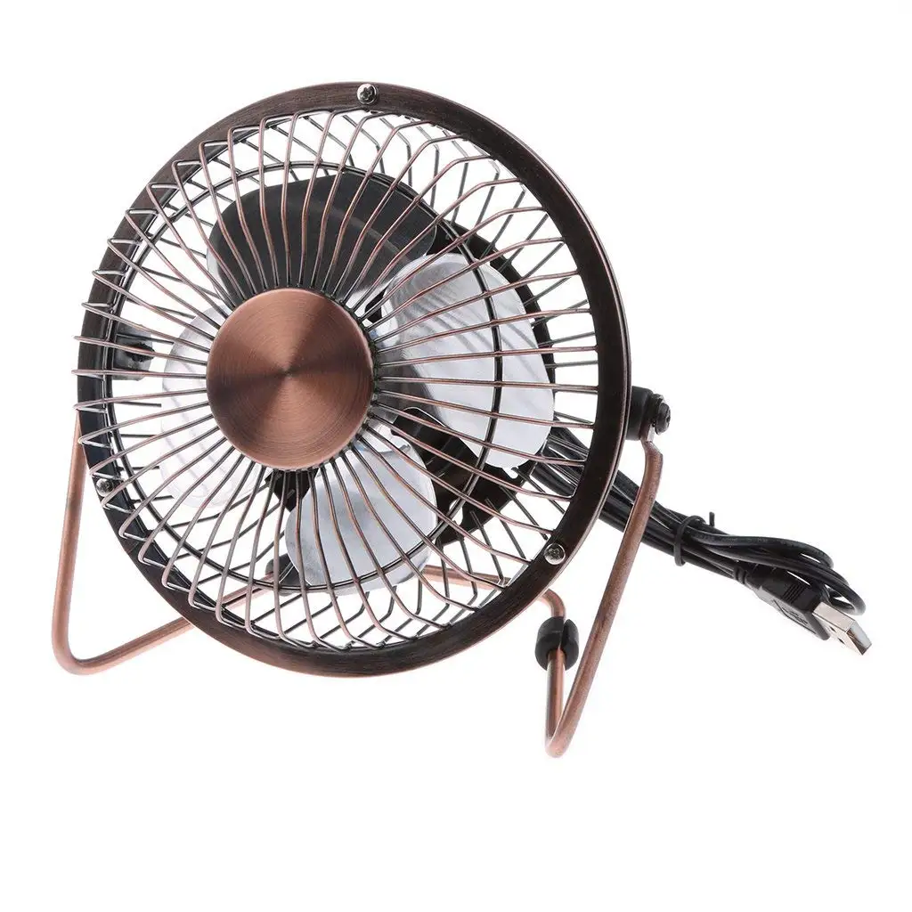 Super Quiet Portable Cooling Fan for PC//Laptop 2 Beszin USB 4 Personal Mini Desktop Fan Home Travel Office