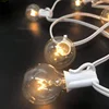 25ft Outdoor Holiday Decoration Lights White Color G40 Globe Incandescent Bulb string lights