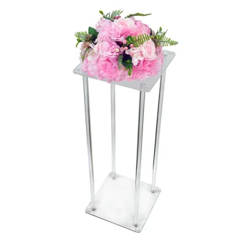 flower stand acrylic centerpiece clear decoration stands collapsible larger table