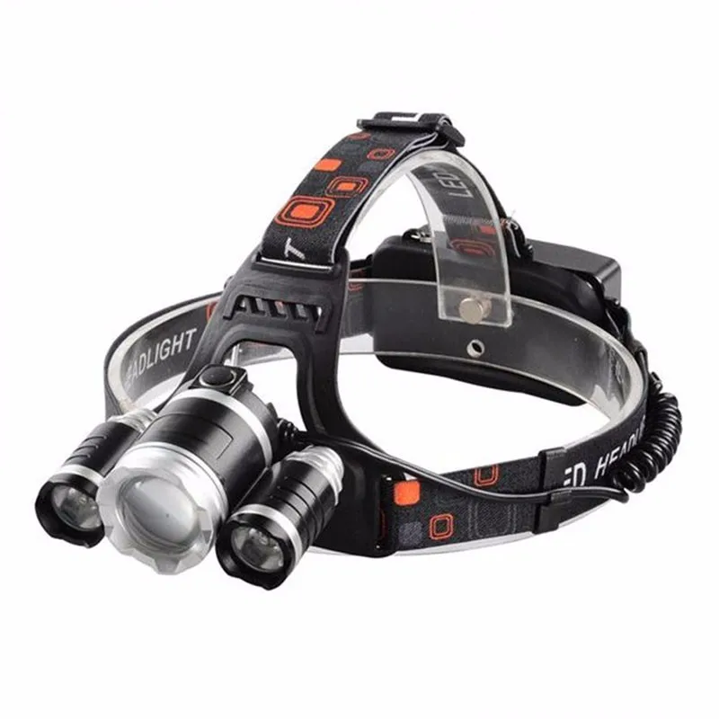 High Power 6000 Lumen Long Range Zoom Rechargeable Led Light Headlamp