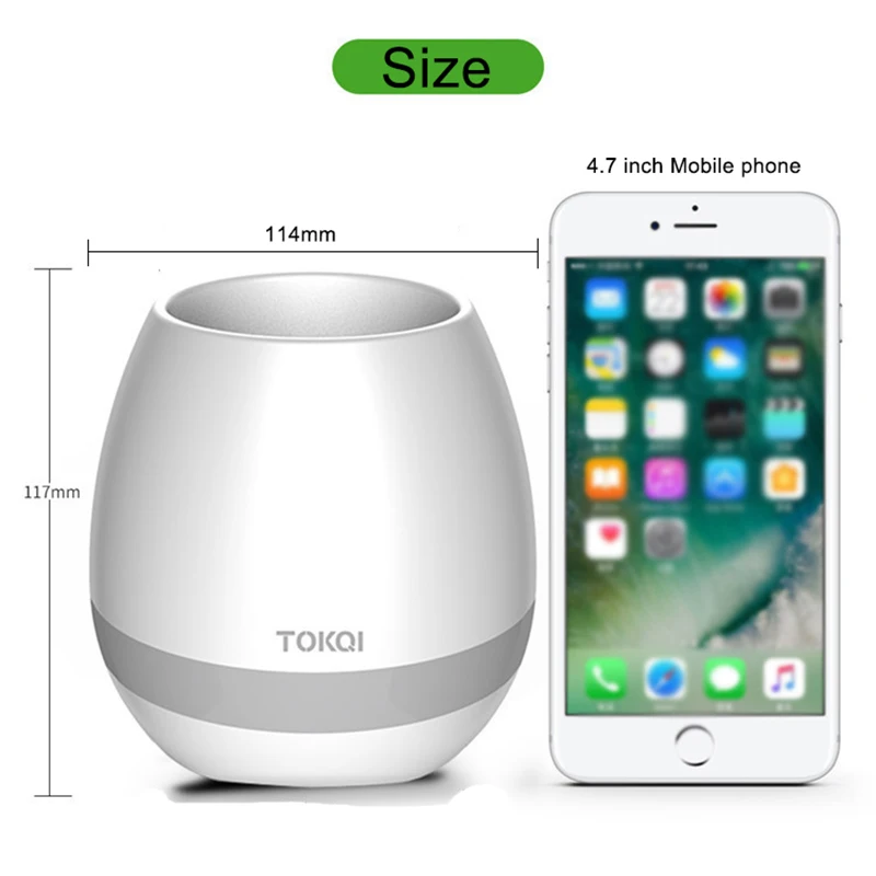 Real plant playing music bluetooth speaker waterproof wireless speaker LED flash singing plant