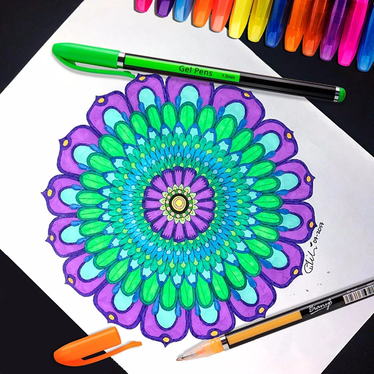 Коллег, крутые рисунки цветными ручками