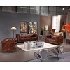 Customizable Deep Seating 7 Seater Leather Couch Sectional Living Room Combination Sofa Set