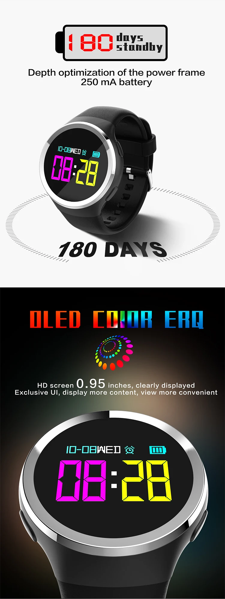 IP 68 heart rate consumer electronics in March Expo smart wristbracelet