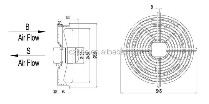 Axial Flow Fan, Stainless Steel - detail 6