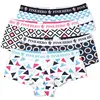Colorful Mess Triangle Pattern Womens Panties Fresh Bright Colors Printed Womens Underwear