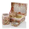 OEM Custom Printed Magnetic Closure Tea Packaging Contains two paper tube boxes Folding Gift Box