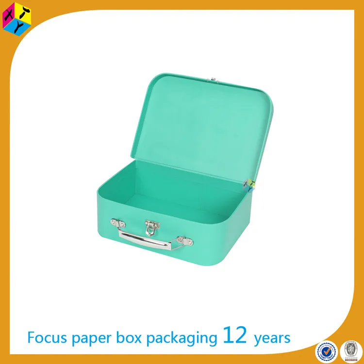 Gift Packaging Cardboard Paper Suitcase Box Mini Suitcases Wholesale