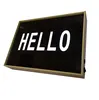 factory custom made battery powered desktop lightbox portable cinema wood frame USB a1 led lightbox
