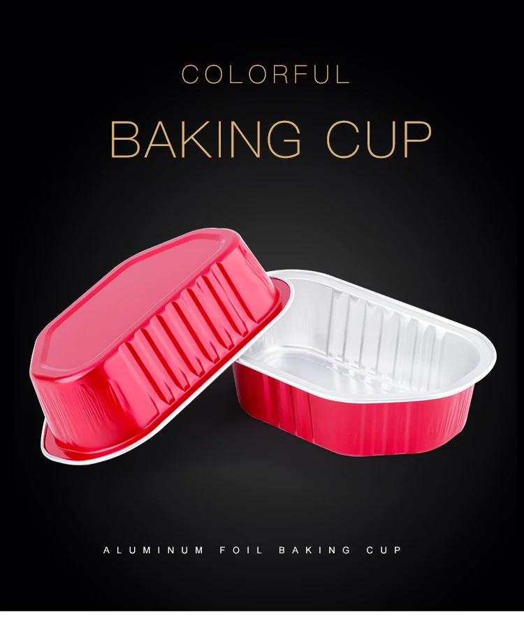 100ml Foil Container Aluminium Microwave Heating With Lid Dessert