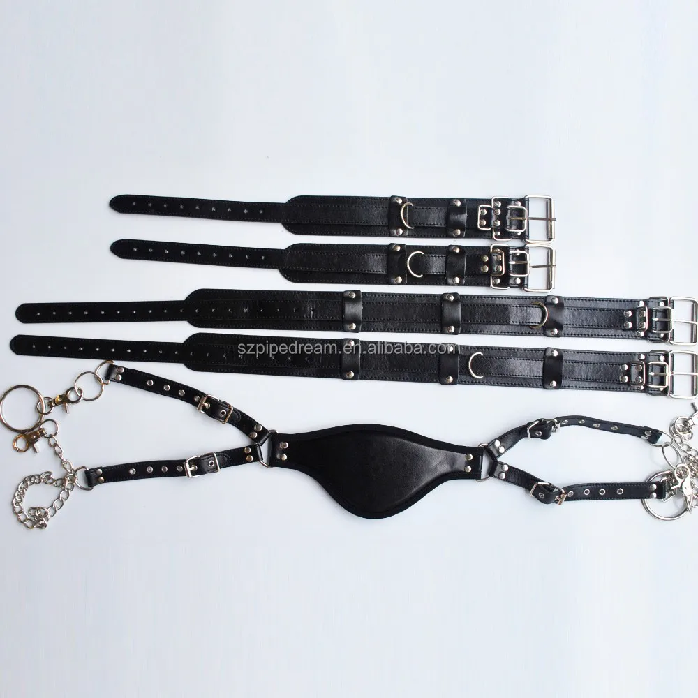 Leather Leg Lift Hand Ankle Cuff Restraint Fetish Handcuff Body Bondage Harness For Women Buy