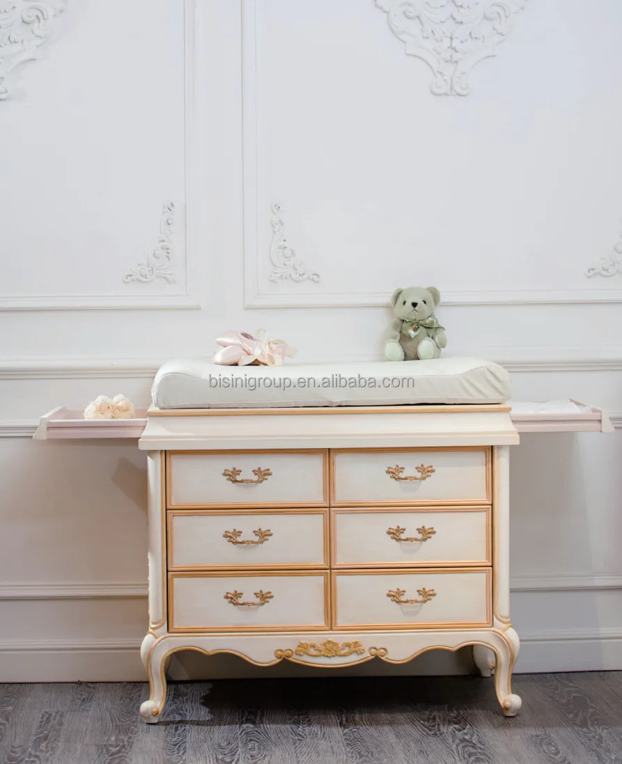 wooden baby changing station