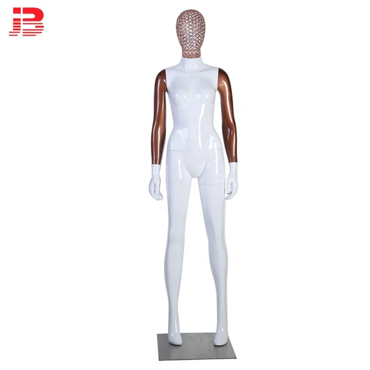 Fashion male mannequin with iron wire head details