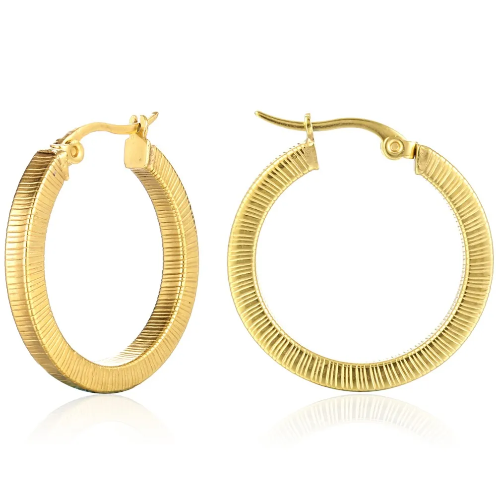 Personalized Costume Jewelry Hoop Earrings Beauty Supply Gold Plated