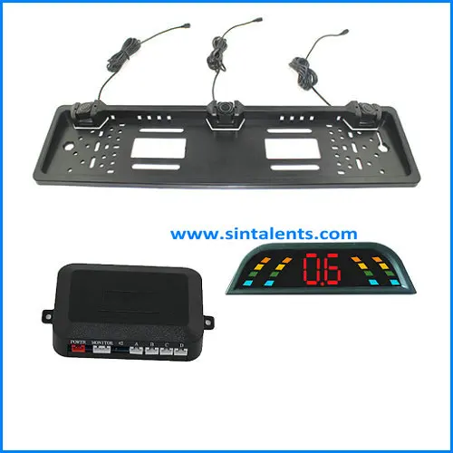 LED Display 4 Parking Sensor Reverse Backup Radar
