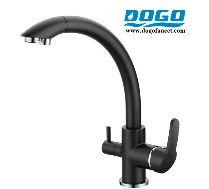 Dogo Factory wholesale KaiPing taps Black China faucet 3 way kitchen faucet