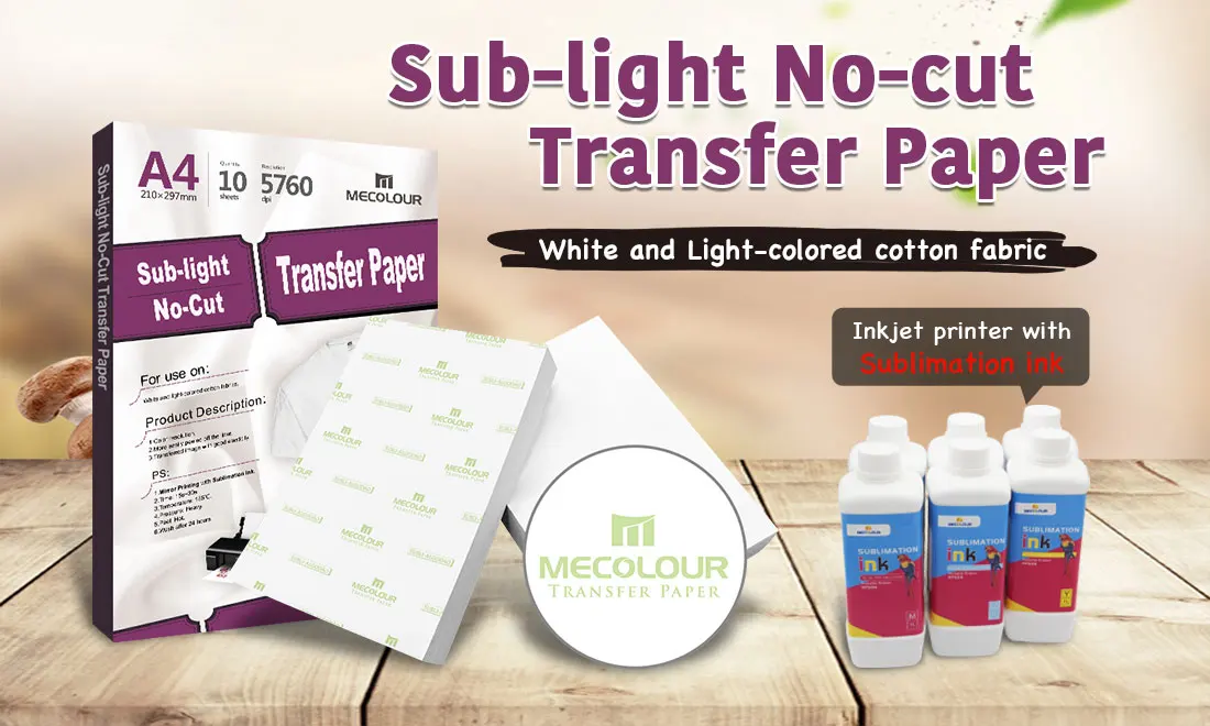 light colored transfer paper