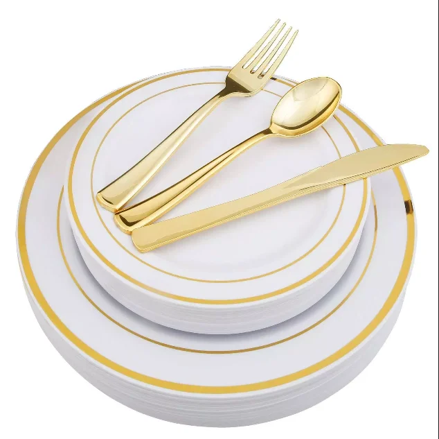Disposable Tableware Set Cutlery Plate Dinnerware Set Buy Dinnerware