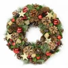 hotsale new design BSCI FSC handmade craft decorative foam door natural round pine wood ring wholesale flower Christmas wreath