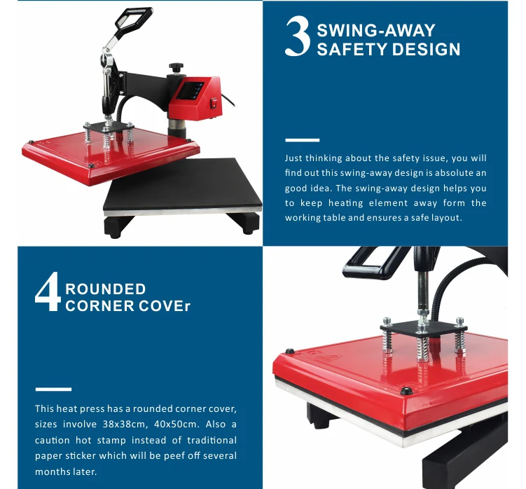 Hp3805b Tshirt Printing Sublimation Heat Press Machine 16 X 24 Dor Name