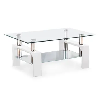 high gloss white glass coffee table, View glass coffee table, sunon