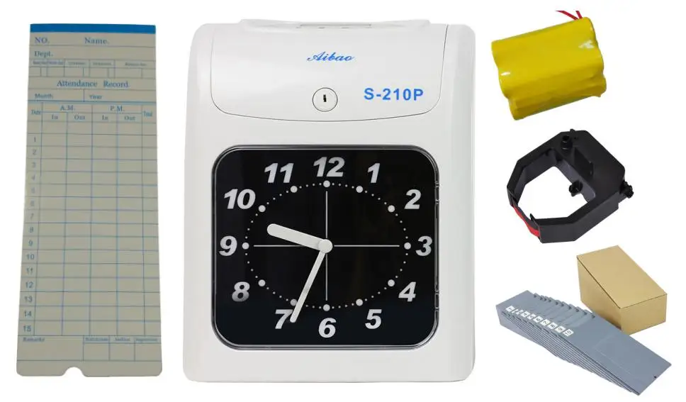 アナログ従業員タイムクロック/カードパンチタイムクロック出席マシン Buy アナログ従業員タイムクロック、従業員カードパンチ時間時計、従業