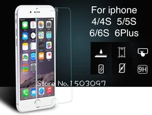 Free shipping 0.26 mm 2.5D HD Tempered Glass Screen Protector Protective Film for iPhone 5 5c 5s