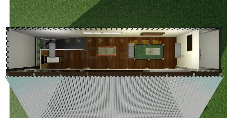 20ft shipping container bar