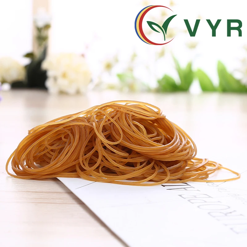 Oem Odm 1.5 Inches Brown Hair Rubber Band Raw Material For Bundling