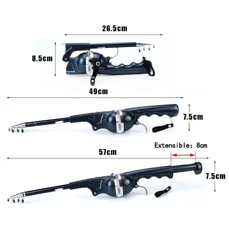 colapsable fishing pole CarryCast Adventure Bundle Carbon fiber blank delivers surprising sensitivity and power The Backcountry Angler Kit |