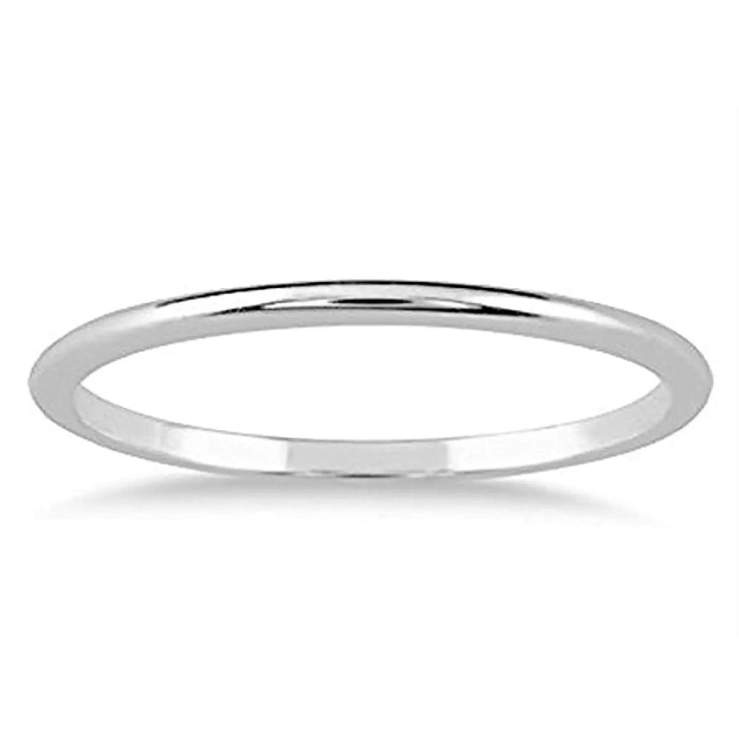 1mm Thin 14k Yellow Gold Wedding Band Ring