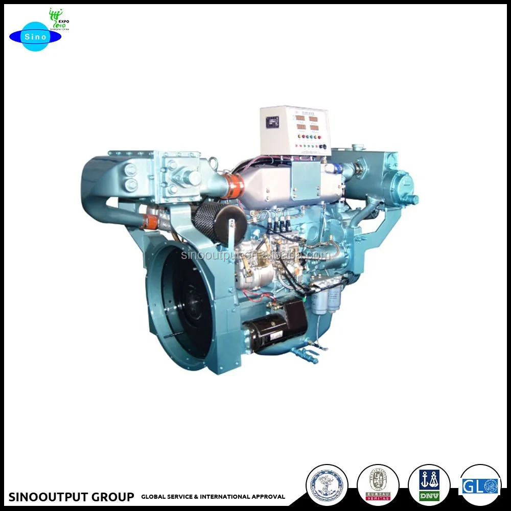 marine engine with gearbox