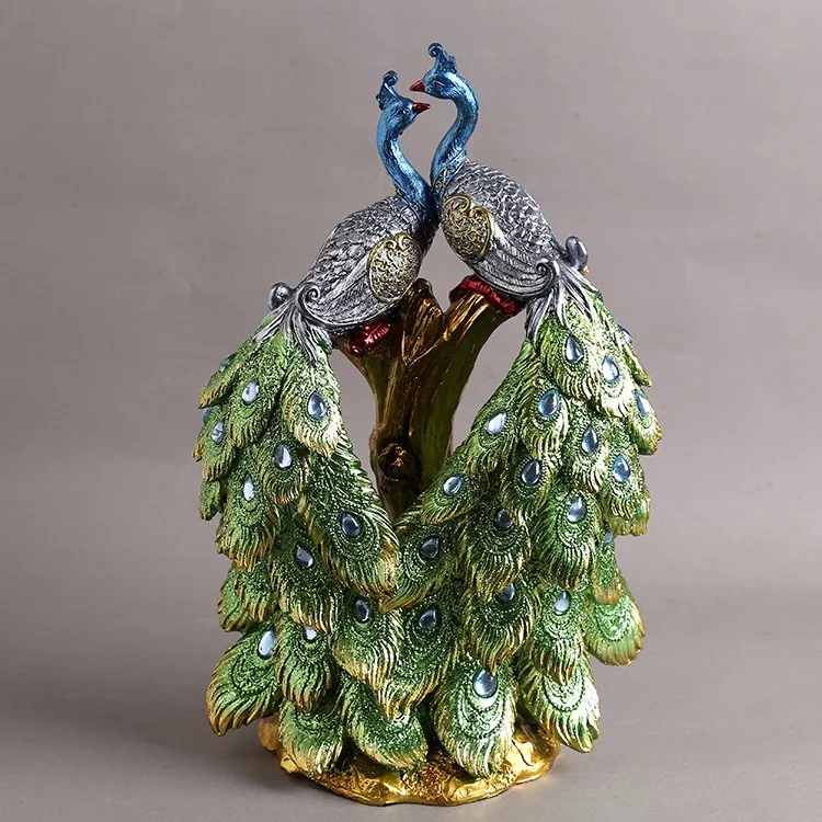 Peacock Resin Sculpture,Peacock Resin Statue,Peacock Resin Figures