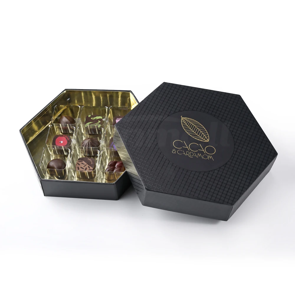 Custom Packaging Chocolate Box Hexagon Chocolate Paper Box,Packaging