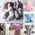 Fashion Long Nose Elephant Doll Pillow Soft Plush Animal Stuff Toy Cute Kids Pillow Toys For
