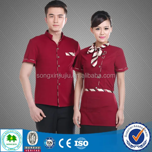 Best Seller Ladies Hotel Front Desk Uniform Hotel Uniform Spa For