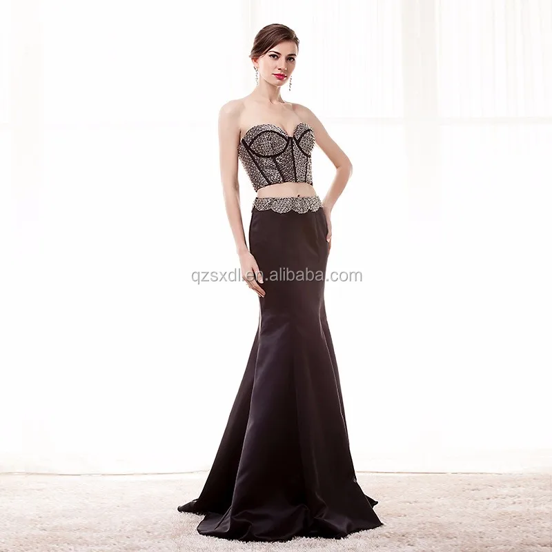 Bare Midriff Evening Dress