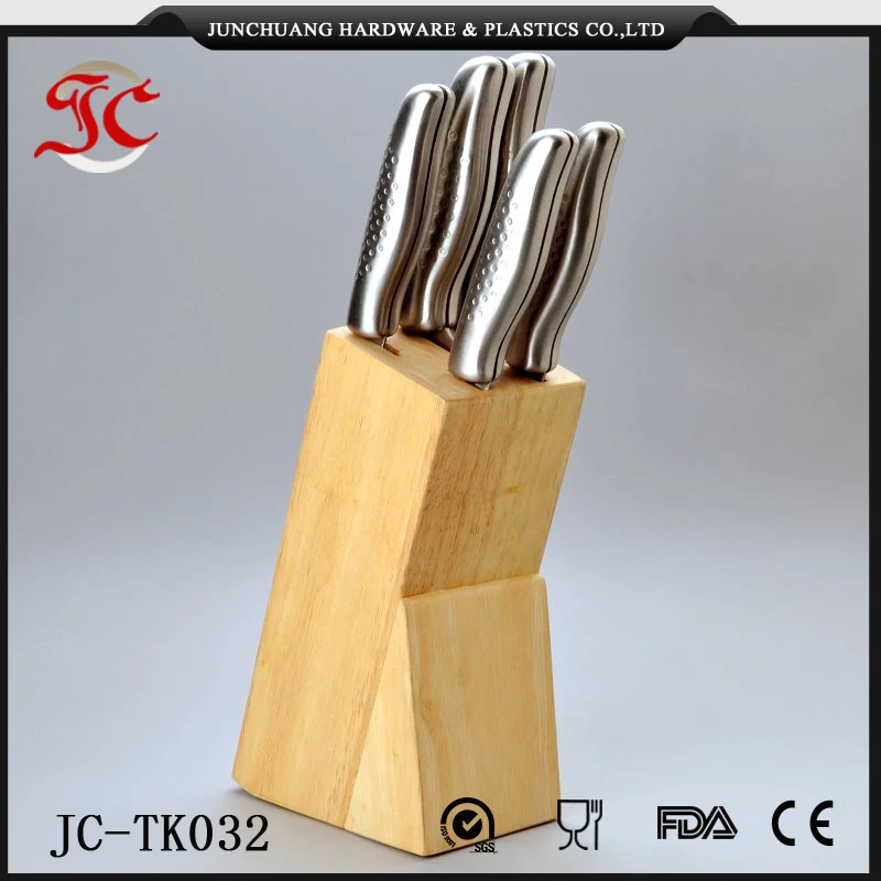 Wholesale 5pcs Sandwich Handle Cheap Kitchen Knife Sets With Wooden