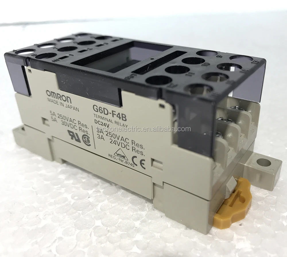 OMRON Terminal Relay G6D-F4B GENERAL PURPOSE 4PST Output 3A 24V Brand New in Box 
